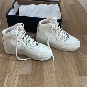Nike Air Force 1 High Top Sculpt Sail Womens size 7.5 Off White